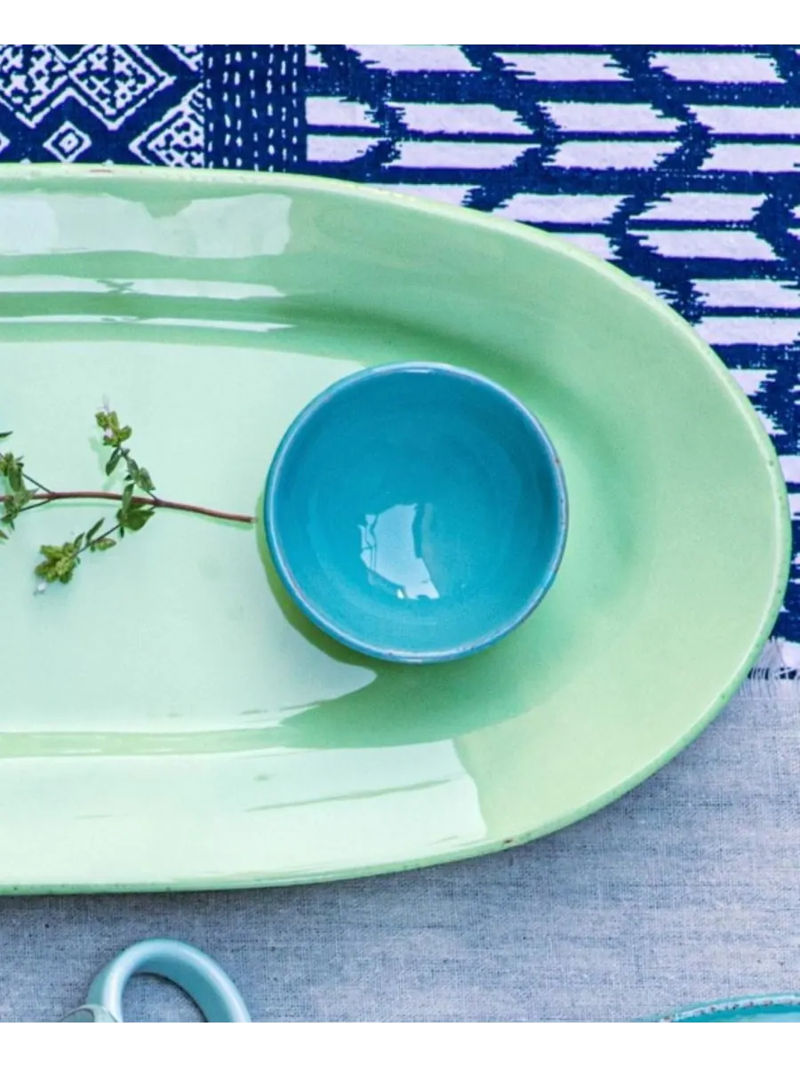 Cucina Fresca Узкая овальная тарелка 16 дюймов VIETRI — изображение 2 из 6, белый