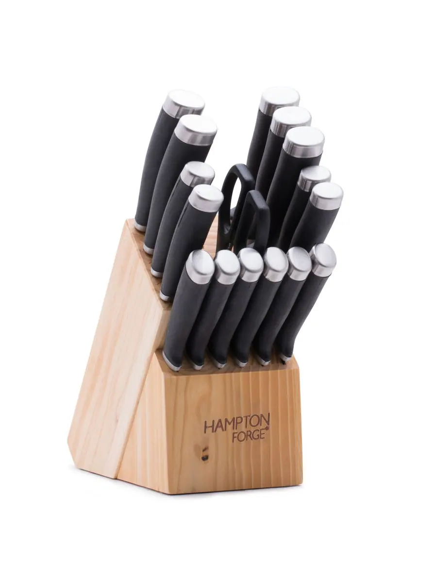 Набор столовых приборов Epicure из 17 предметов Hampton Forge — изображение 1 из 5, черный