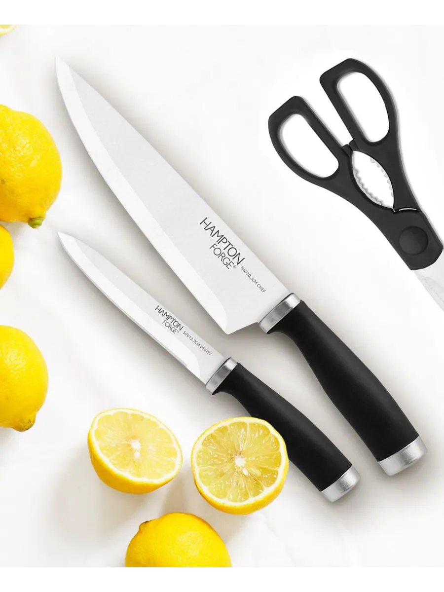 Набор столовых приборов Epicure из 17 предметов Hampton Forge — изображение 4 из 5, черный