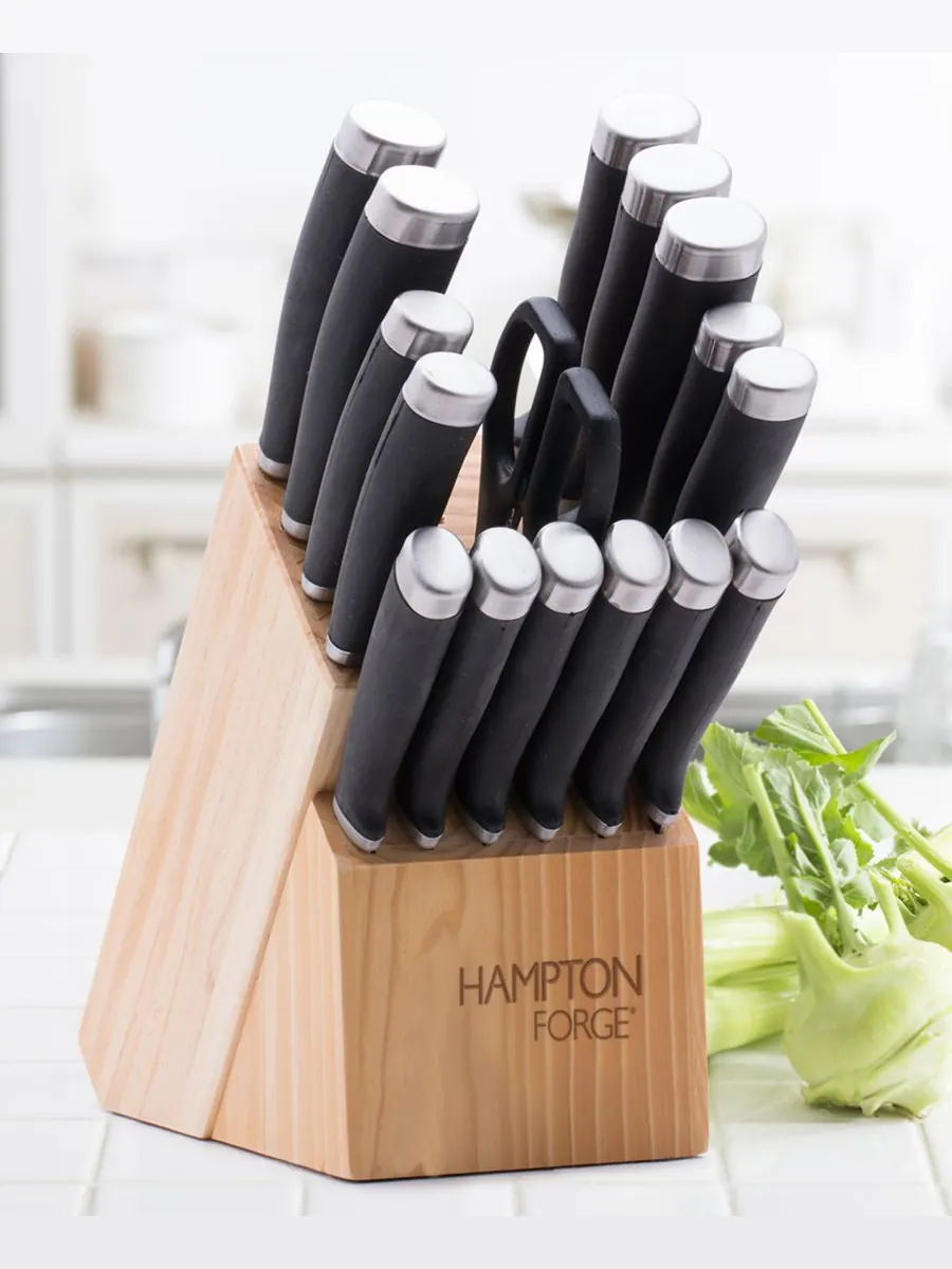 Набор столовых приборов Epicure из 17 предметов Hampton Forge — изображение 5 из 5, черный