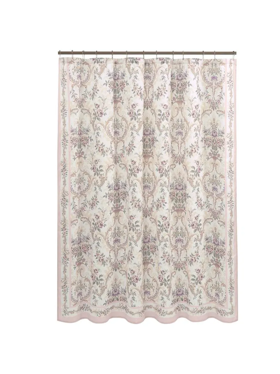 Шторка для душа Avant Garden, 183 см x 178 см Royal Court — изображение 2 из 2, пудровый розовый