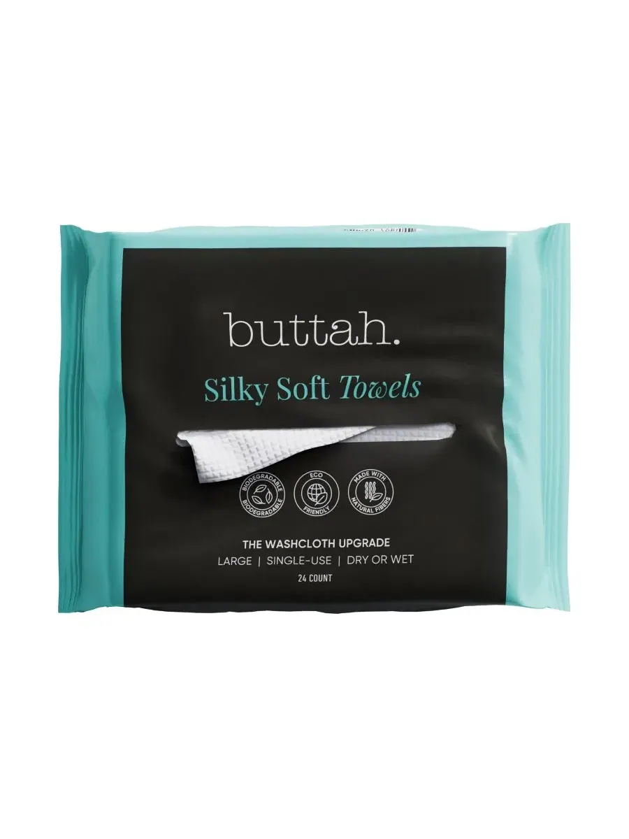Одноразовые полотенца для лица Silky Soft Towels, 24 шт Buttah Skin — мульти