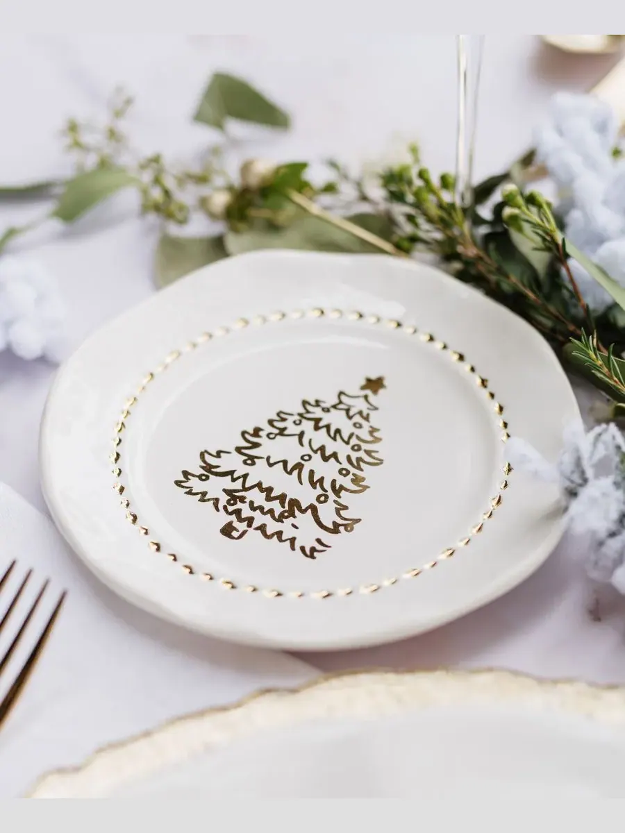 Тарелка Giorno di Festa Canape Plate Vietri — изображение 4 из 5, белый