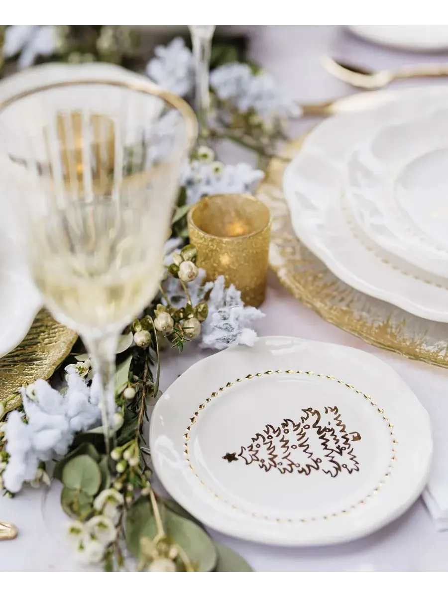 Тарелка Giorno di Festa Canape Plate Vietri — изображение 5 из 5, белый