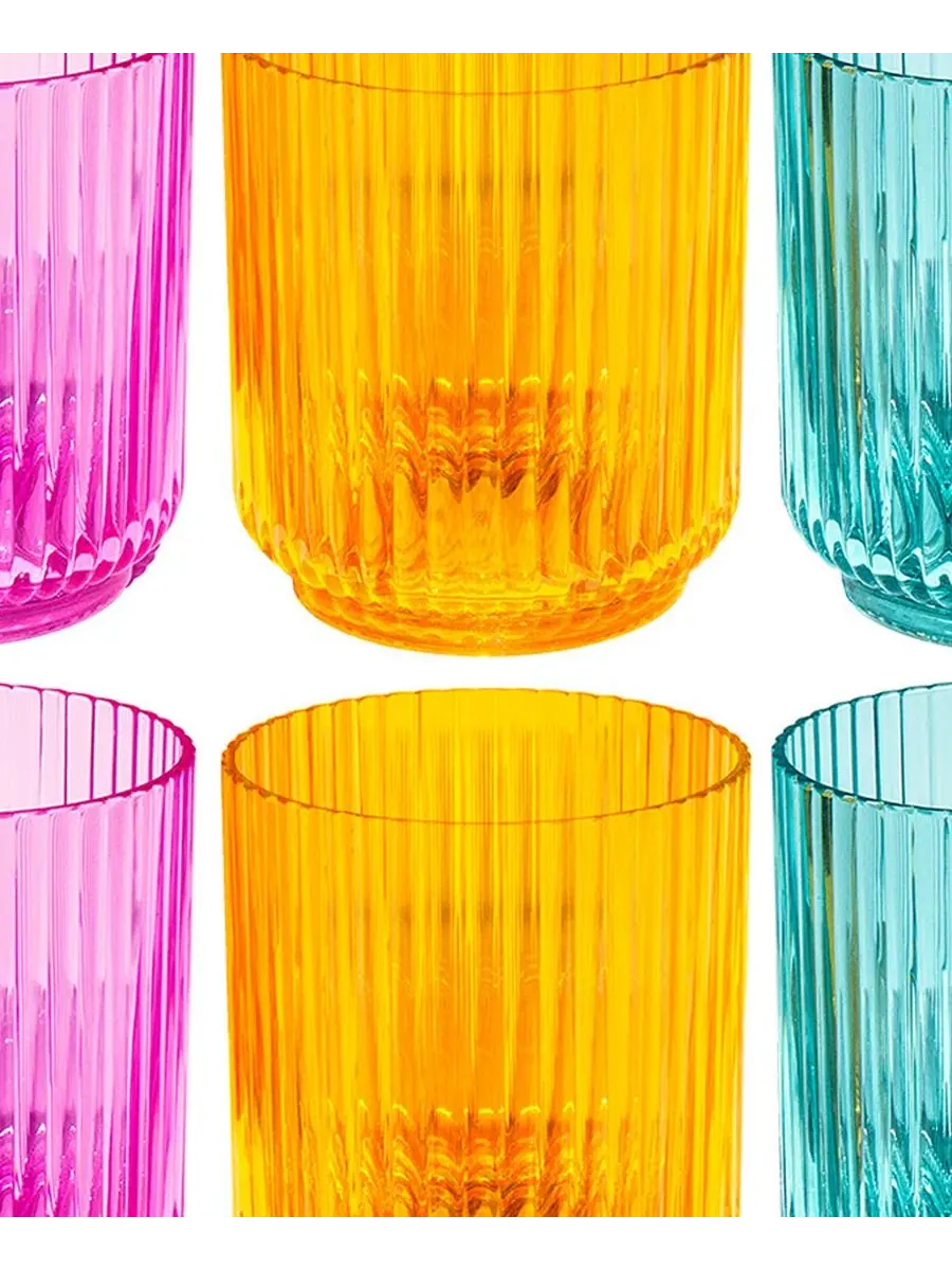Набор стаканов Mesa из акрила, 6 шт. Abode Homewares — изображение 2 из 5, мульти