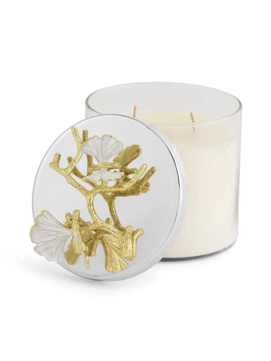 Ароматическая свеча Butterfly Gingko Gold Michael Aram, 227 г — изображение 2 из 4, нет цвета