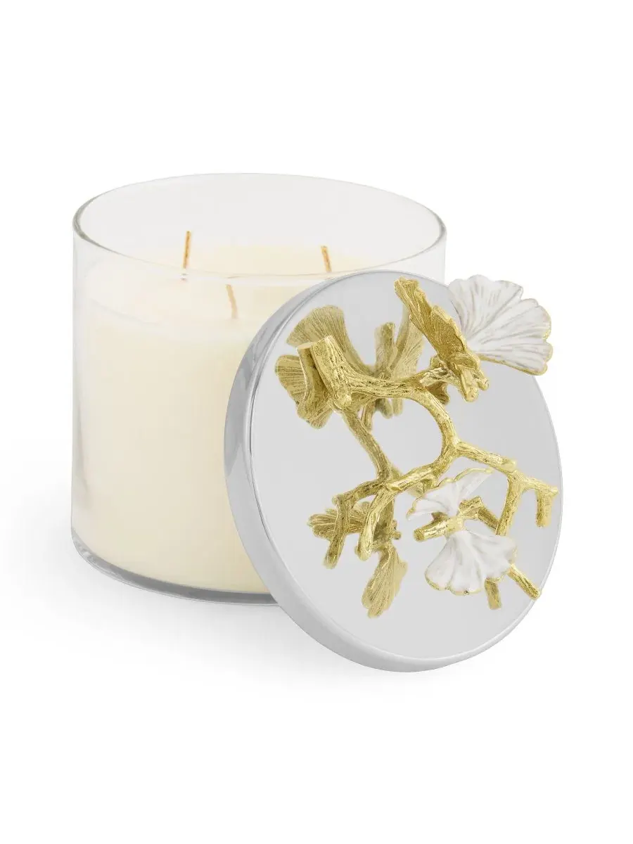 Ароматическая свеча Butterfly Gingko Gold Michael Aram, 227 г — изображение 3 из 4, нет цвета