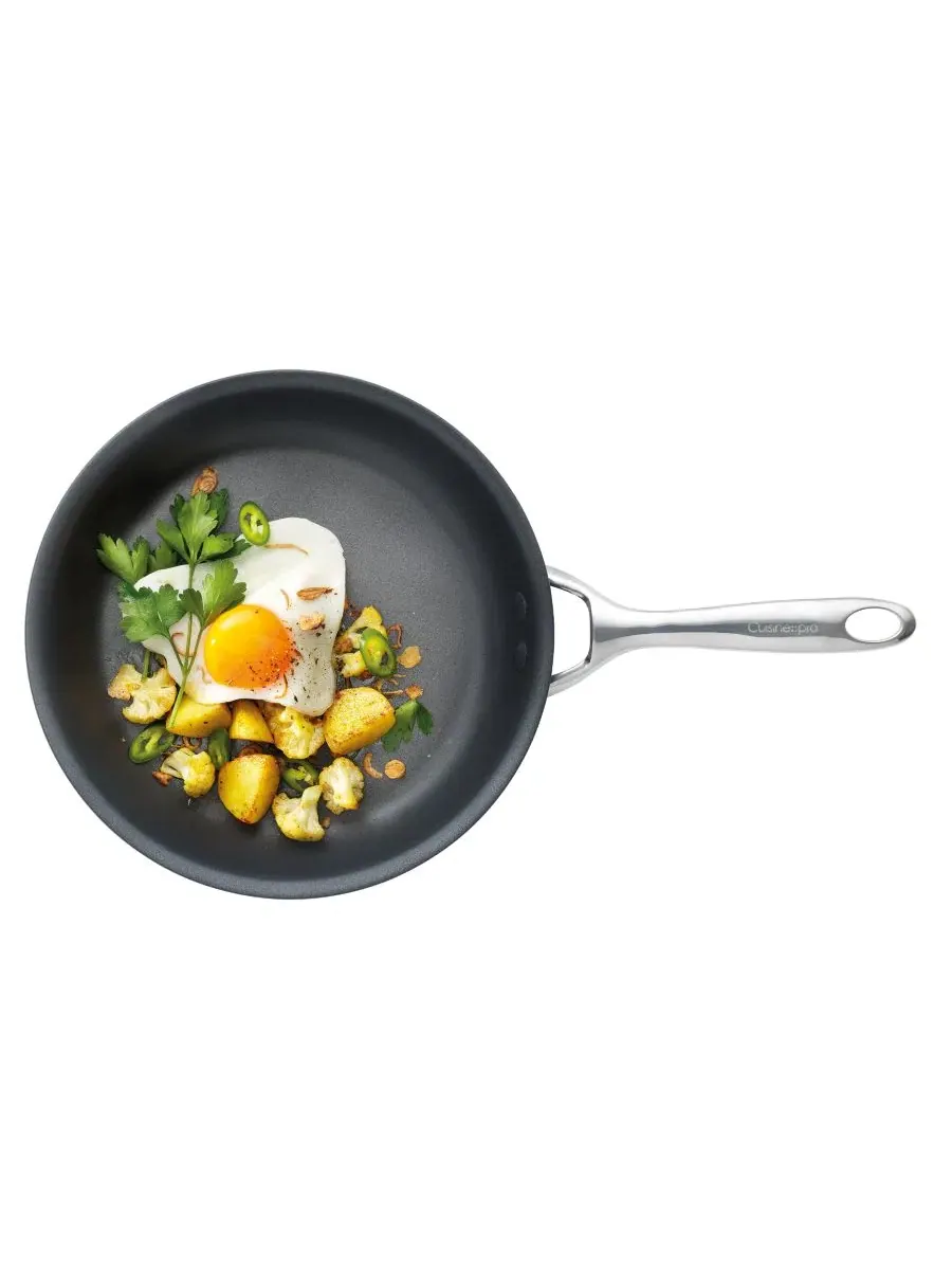 Сковорода ID3 25 см , твердый анодированный чугун Cuisine::Pro — изображение 3 из 3, черный