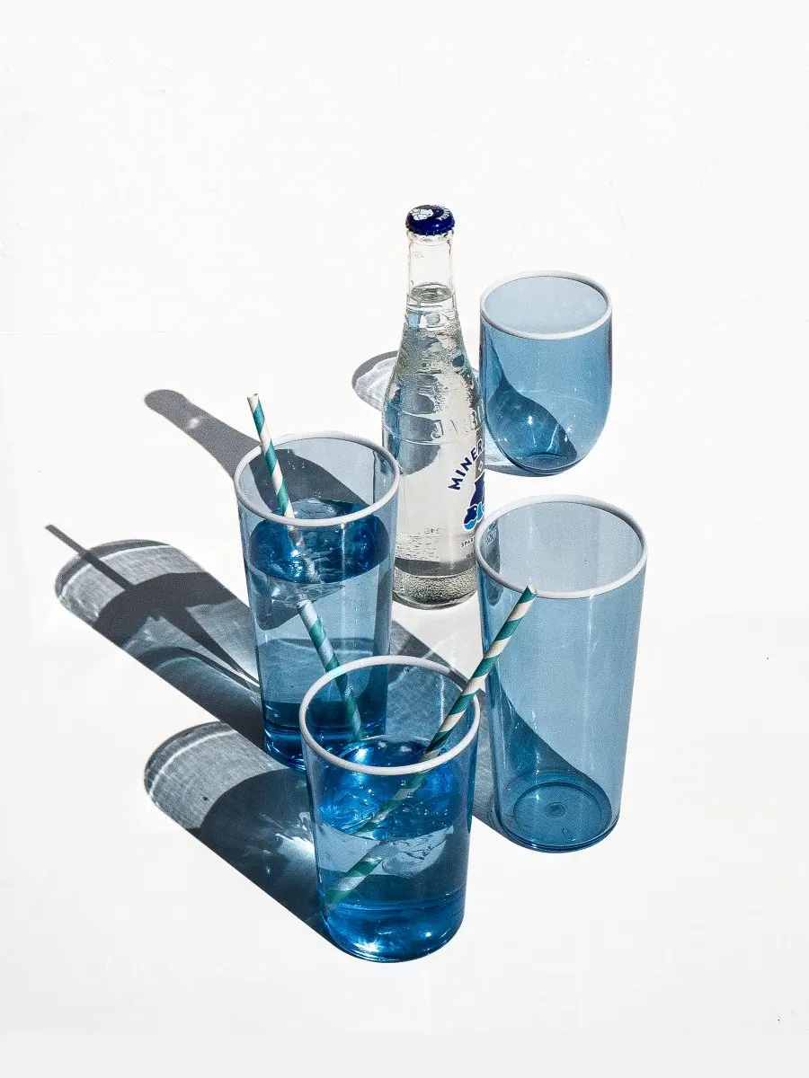 Набор из 6 бокалов Vetro Double Old Fashioned Abode Homewares — изображение 3 из 6, синий