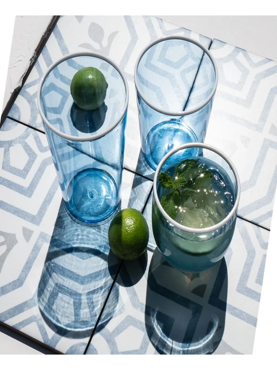 Набор из 6 бокалов Vetro Double Old Fashioned Abode Homewares — изображение 5 из 6, синий