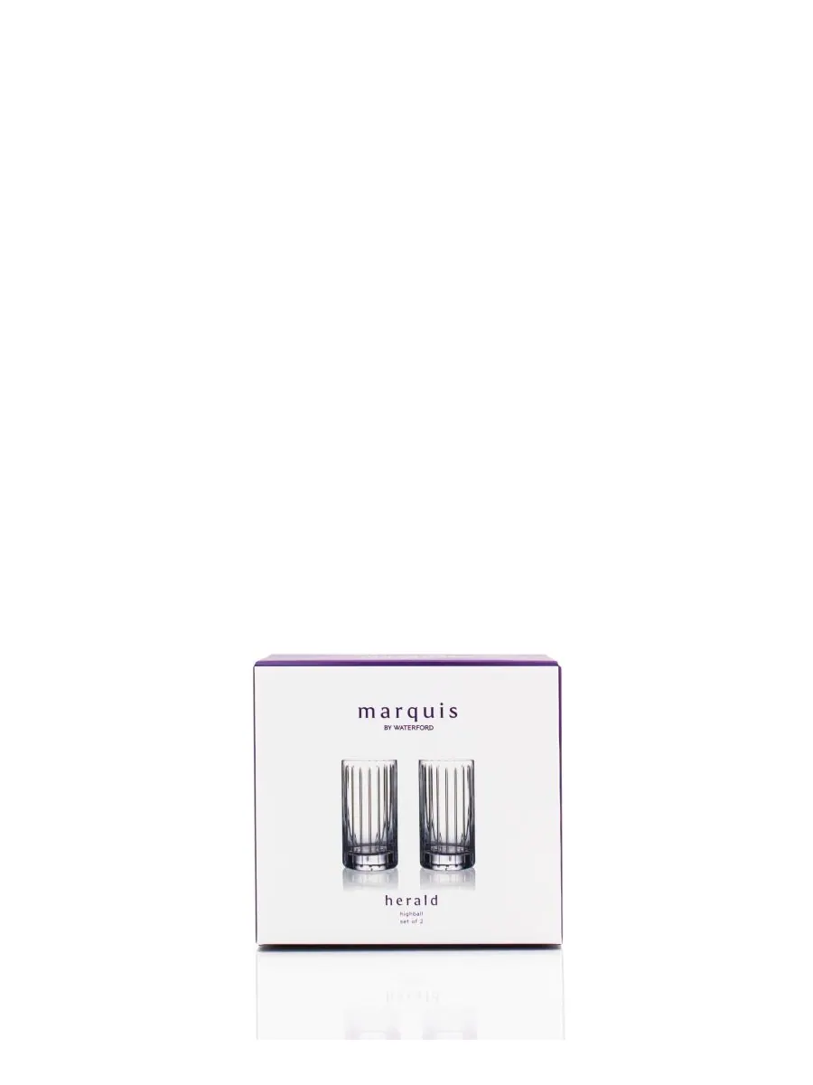 Набор из двух бокалов для коктейлей Herald Highball, Marquis by Waterford — изображение 4 из 5, прозрачный