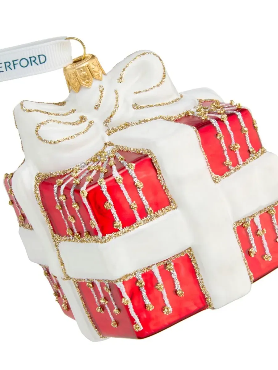 Елочная игрушка Holiday Heirlooms Present Ornament Waterford — изображение 2 из 3, мульти