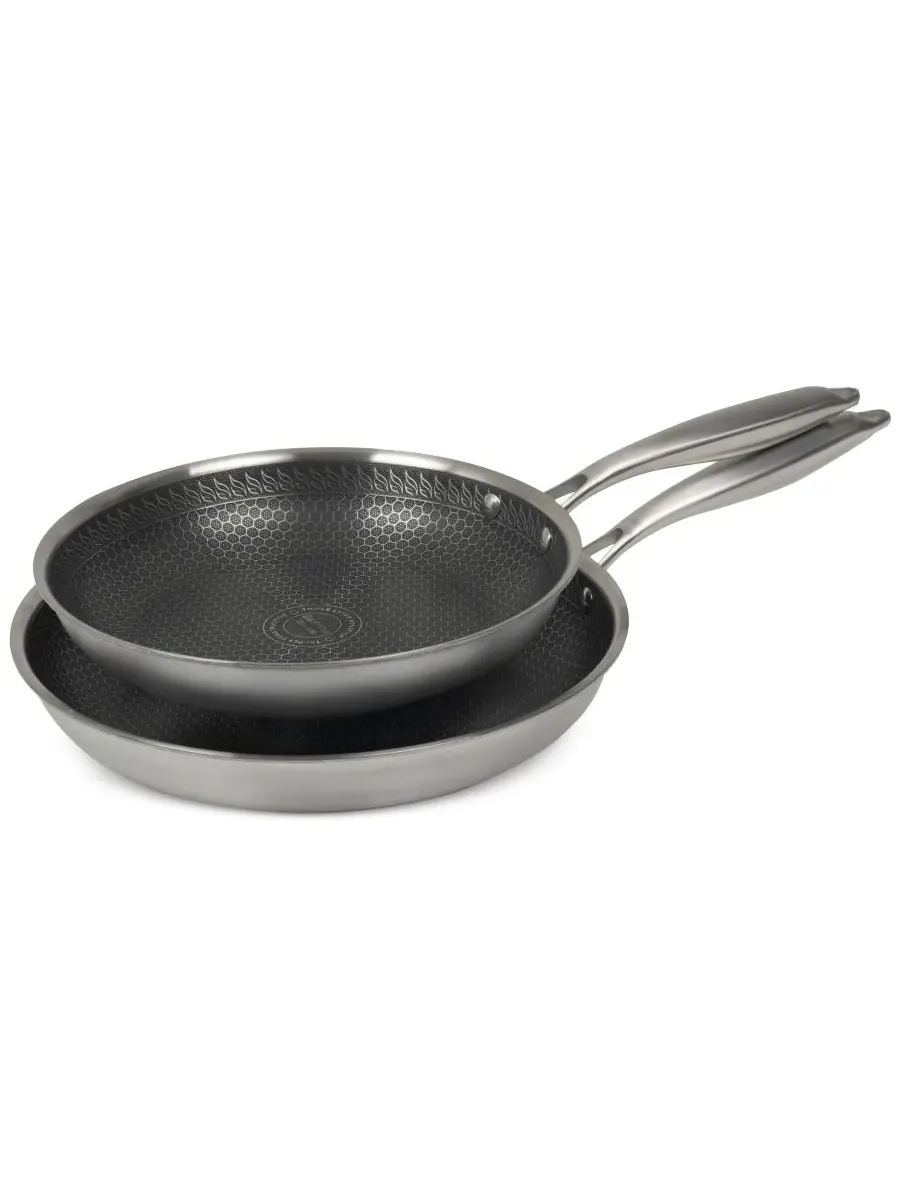 Набор из 2 сковородок Glidesteel из нержавеющей стали с антипригарным покрытием Sedona Kitchen — изображение 3 из 4