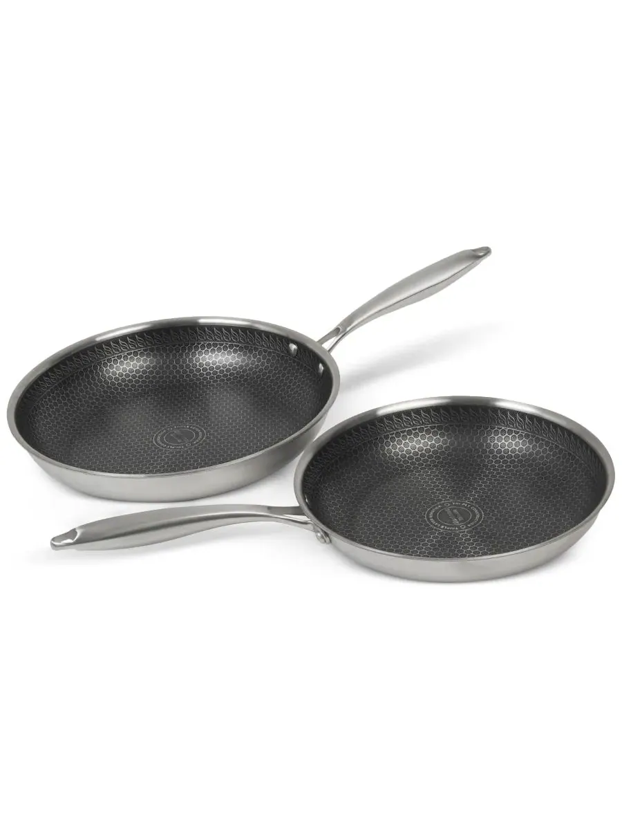 Набор из 2 сковородок Glidesteel из нержавеющей стали с антипригарным покрытием Sedona Kitchen — изображение 4 из 4