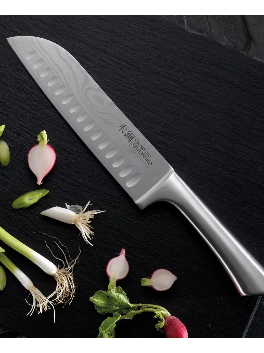 Нож Santoku Дамасиро 17 см Cuisine::Pro — изображение 3 из 3, нет цвета