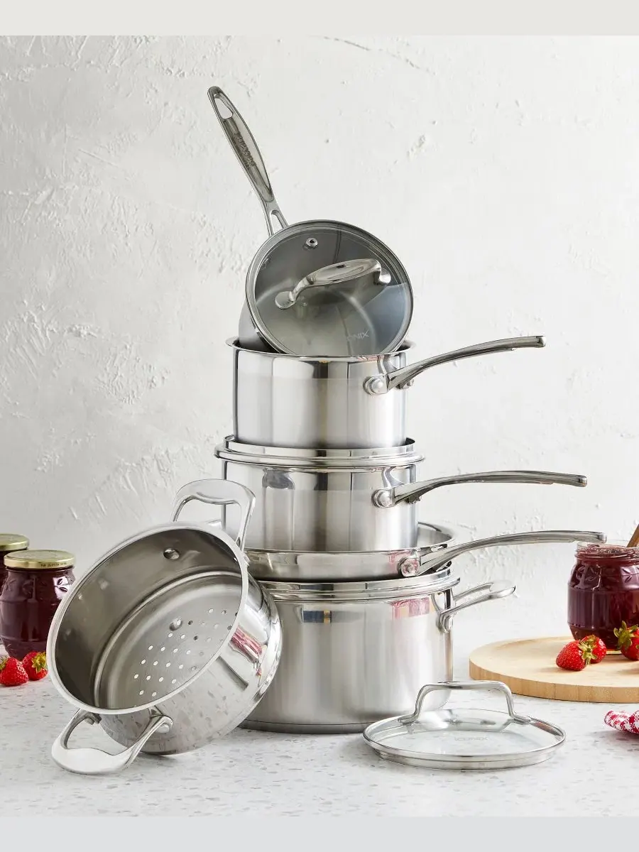 Набор из 10 предметов из нержавеющей стали ICONIX Cuisine::Pro — изображение 7 из 8, серебряный