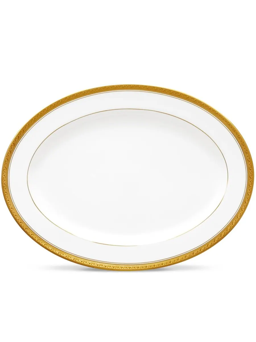Noritake Овальное блюдо Crestwood Gold