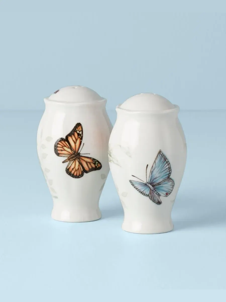 Солонки и перечницы «Луг бабочек» Lenox — изображение 2 из 6, белый