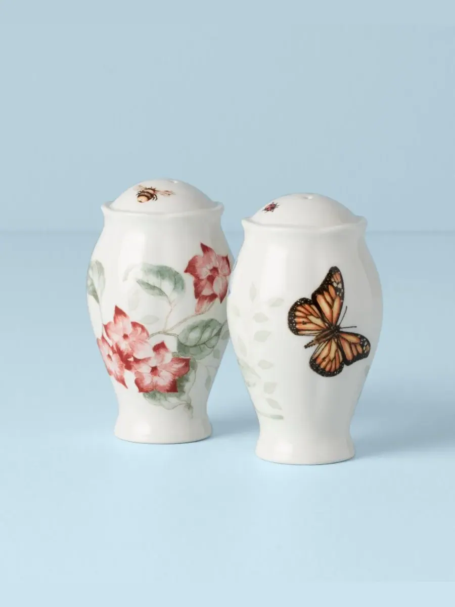 Солонки и перечницы «Луг бабочек» Lenox — изображение 4 из 6, белый
