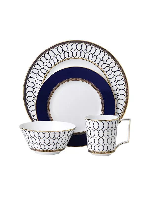 Сервиз из 4-х предметов в стиле Ренессанс из золота Wedgwood — изображение 1 из 4, синий