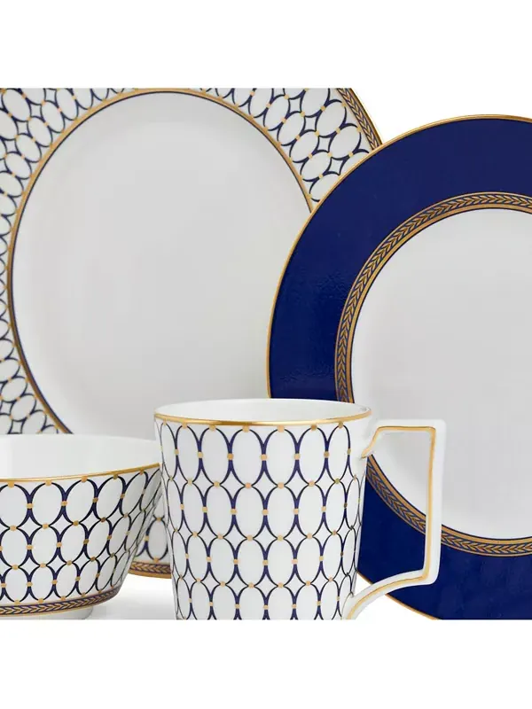 Сервиз из 4-х предметов в стиле Ренессанс из золота Wedgwood — изображение 3 из 4, синий