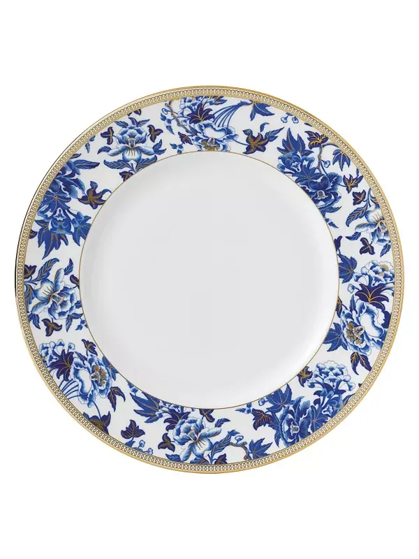Обеденная тарелка с акцентом на гибискус Wedgwood — изображение 1 из 4, синий