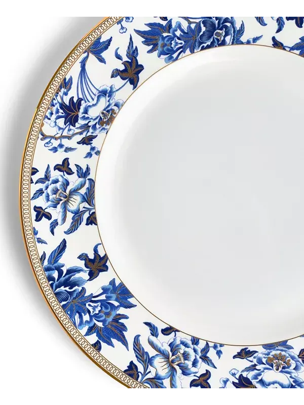 Обеденная тарелка с акцентом на гибискус Wedgwood — изображение 3 из 4, синий