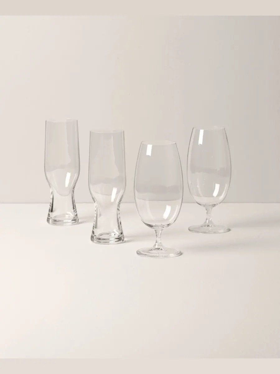 Набор пивных бокалов Tuscany Classics, 4 штуки Lenox — изображение 6 из 6, прозрачный