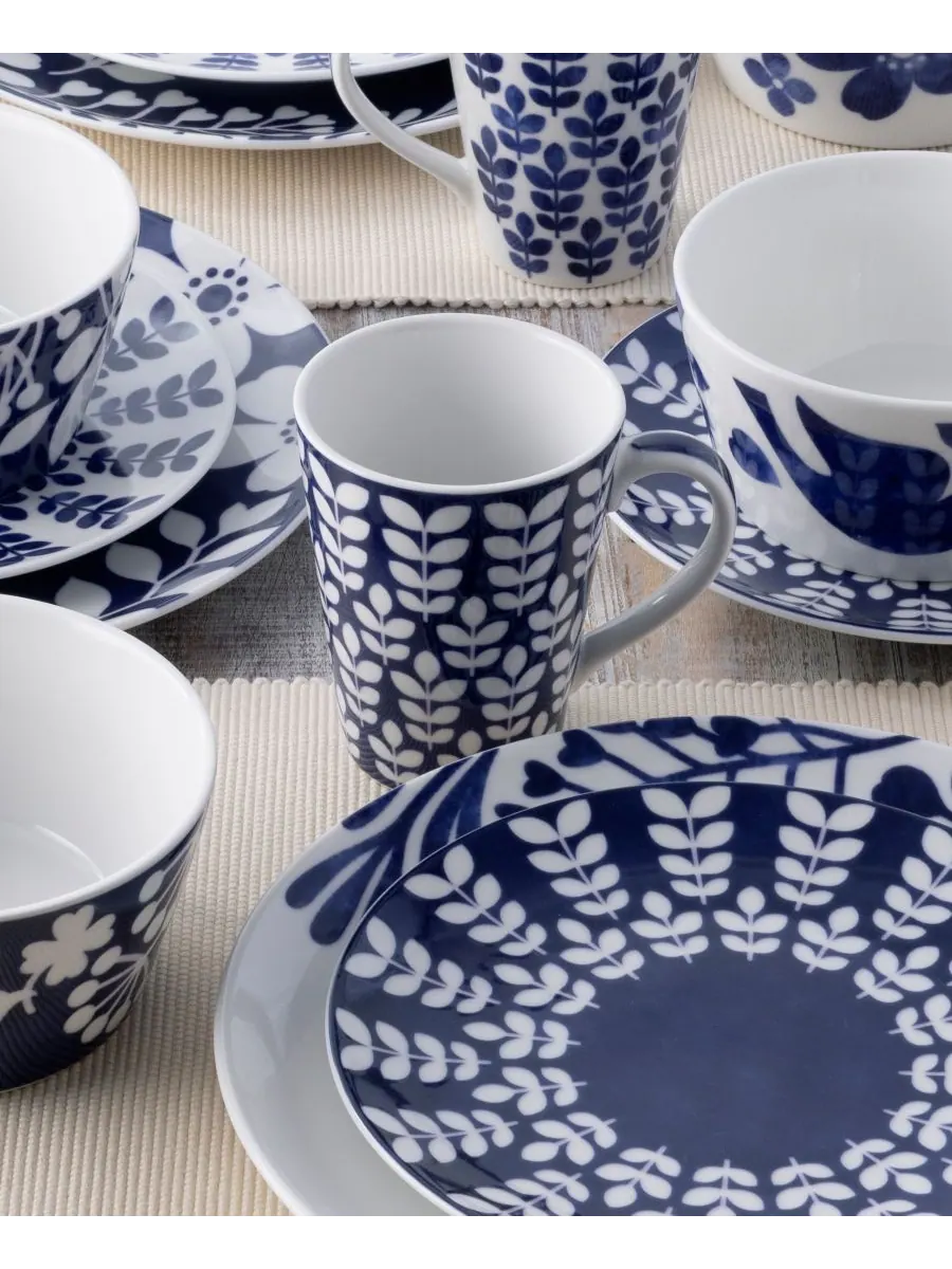 Набор из 4 кружек Bluefjord, 355 мл Noritake — изображение 3 из 5, синий