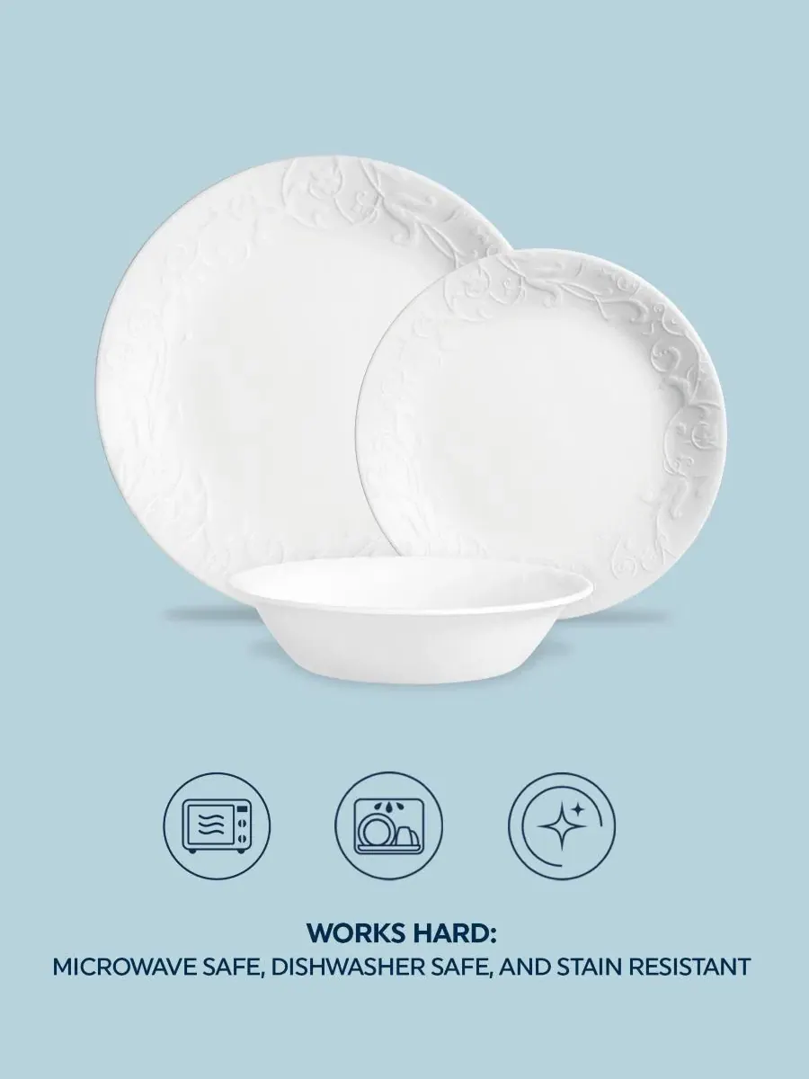 Сервиз обеденный на 12 предметов Corelle Bella Faenza — изображение 4 из 7, белый