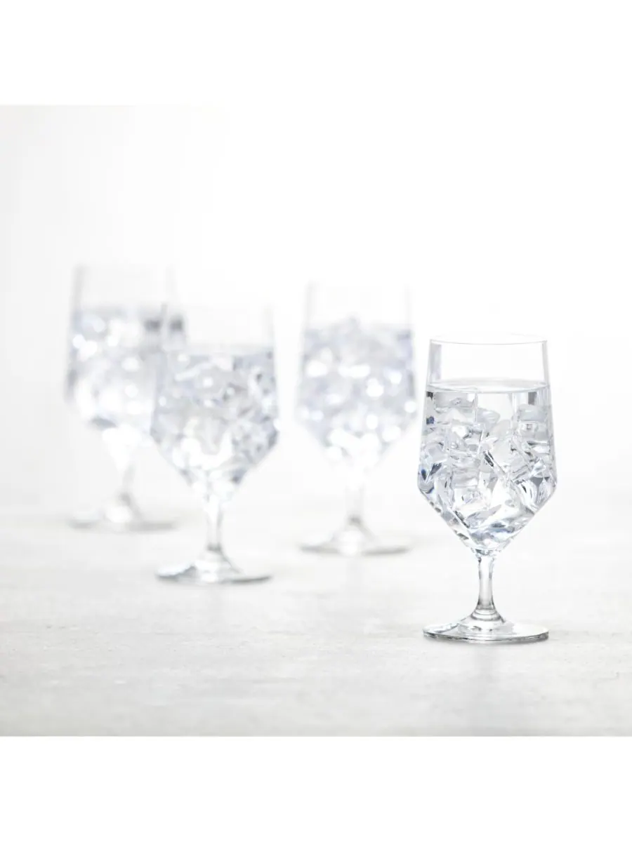 Набор из 4 бутылок чистой воды объемом 15,2 унции Zwiesel Glas — изображение 1 из 9, прозрачный