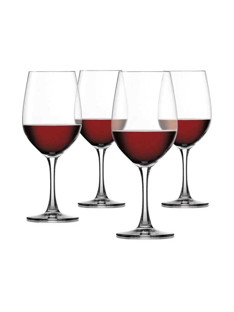 Набор из 4 бокалов для бордоского вина Wine Lovers, объем 20,5 унций Spiegelau — прозрачный