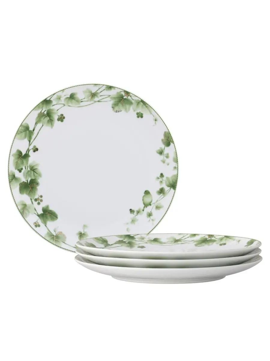 Набор из 4 обеденных тарелок Noritake Ivy Whisper, 28 см