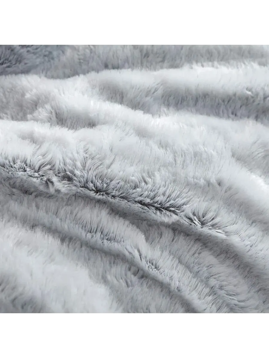 Одеяло-комфортер с принтом Chevron Frosted Gray Coma Inducer, Twin XL — изображение 2 из 3, серый