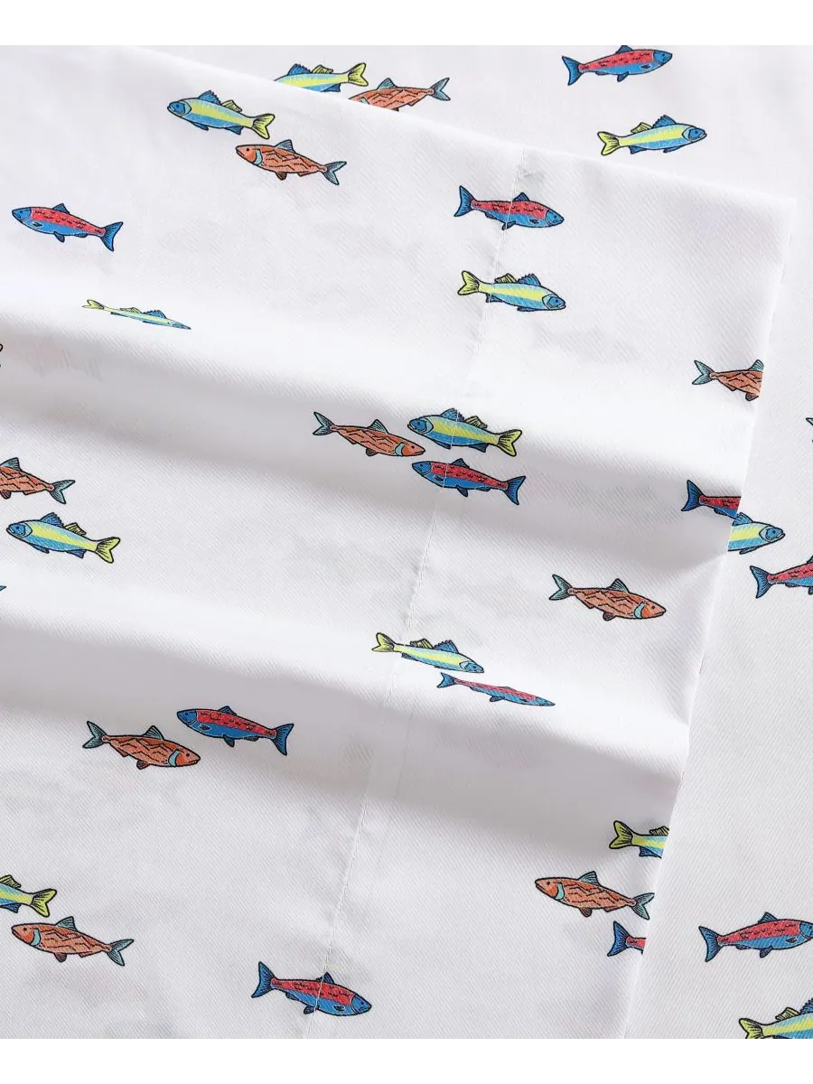 Комплект постельного белья из микрофибры, 3 предмета, размер Twin Eddie Bauer, Fish Lake — изображение 4 из 4