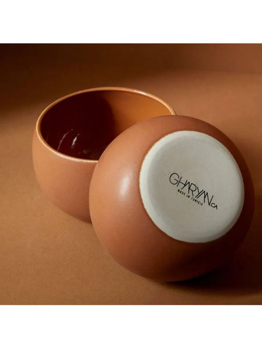 Набор из 4 пиал из каменной керамики Epa Gharyan Stoneware, Matte Terracotta — изображение 2 из 3