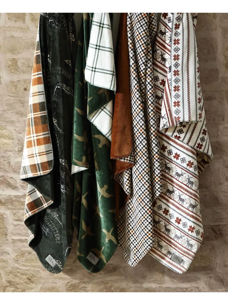 Плед из мягкой фланели с принтом, 70 x 60 дюймов Eddie Bauer, цвет kettle falls plaid — изображение 7 из 9