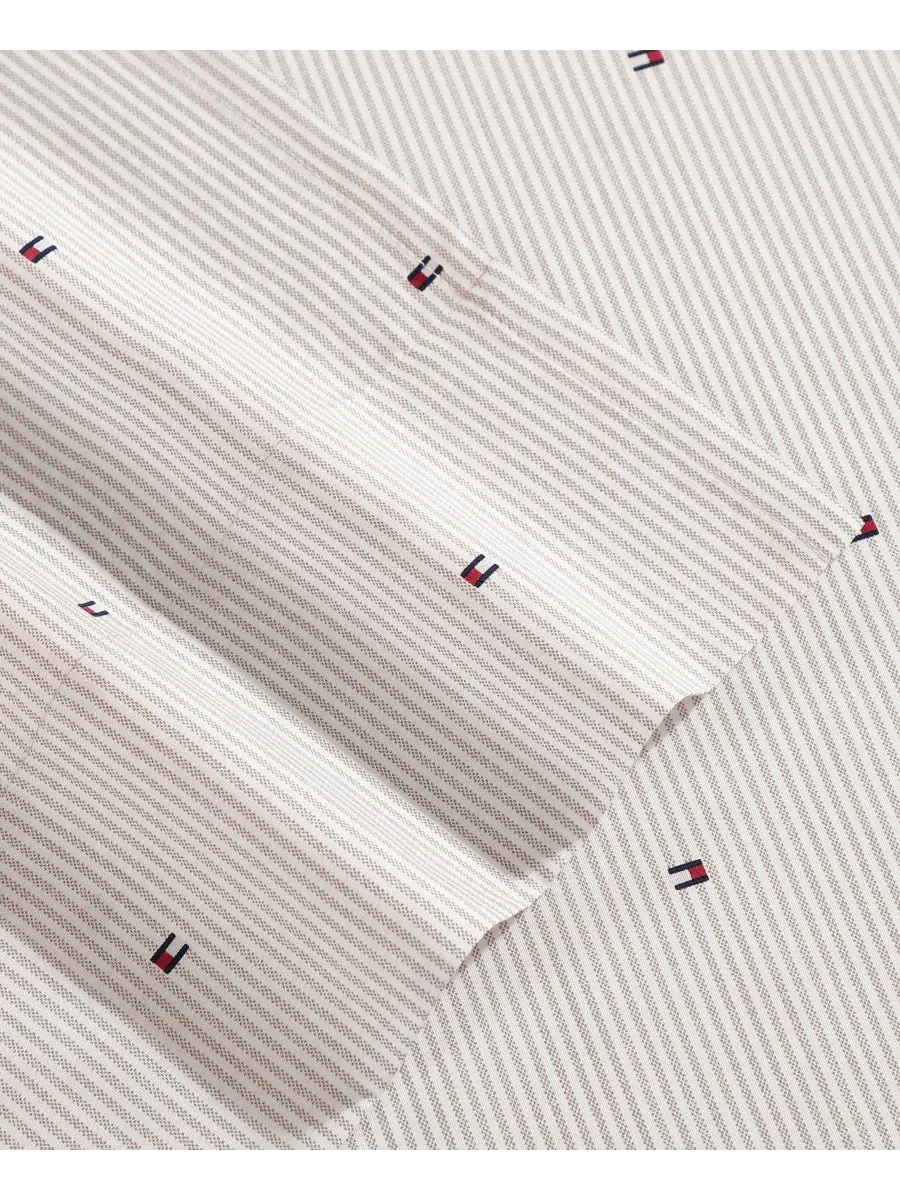 Tommy Hilfiger комплект постельного белья Ithaca Flag Stripe из хлопкового перкаля размер Full, 4 — изображение 3 из 6