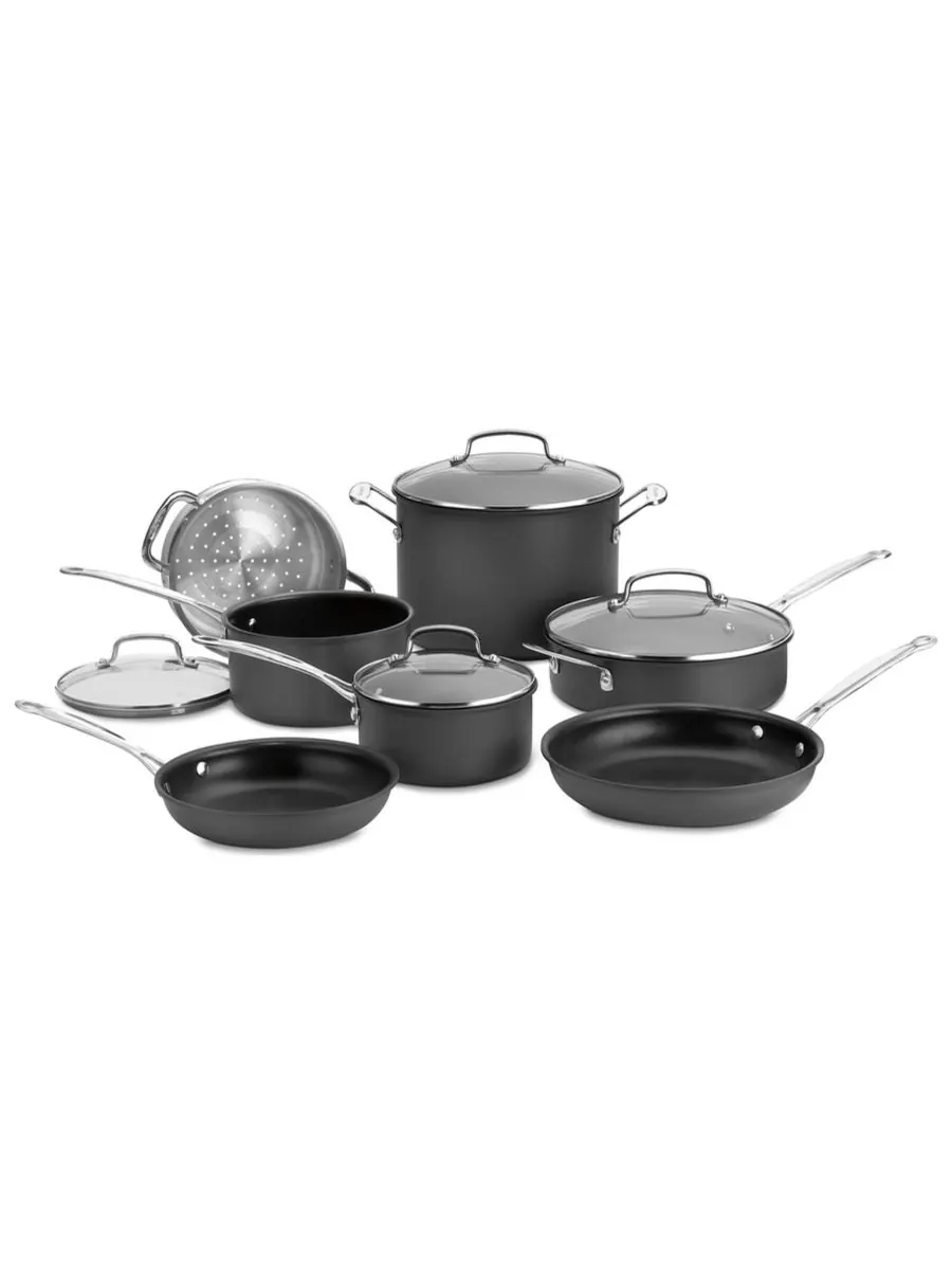 Набор посуды Chefs Classic Hard Anodized, 11 предметов Cuisinart, цвет nonstick hard anodized — изображение 1 из 1
