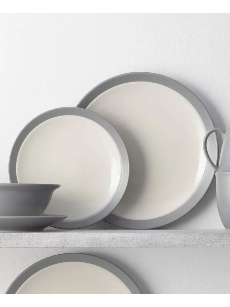 Набор посуды из 16 предметов Noritake Colorwave Curve — изображение 3 из 10, серый