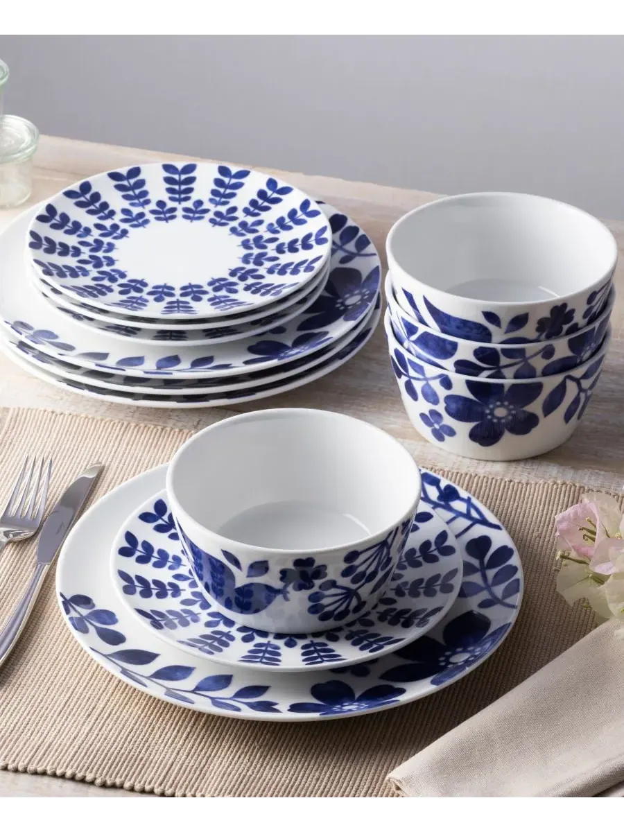 Коллекция посуды Sandefjord Noritake — изображение 4 из 4, белый синий