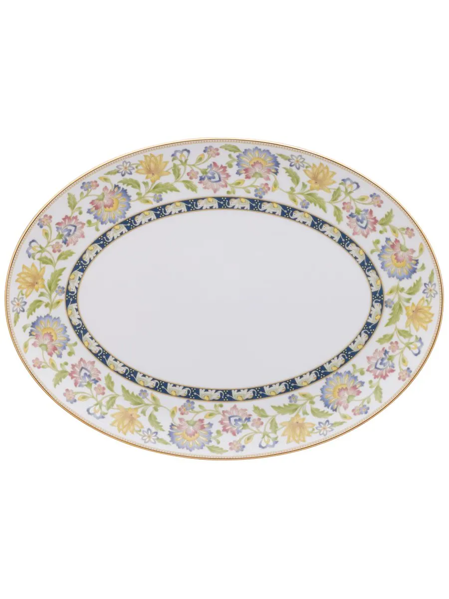 Овальное блюдо Tusker Garden, 14 дюймов Noritake, Open Misc