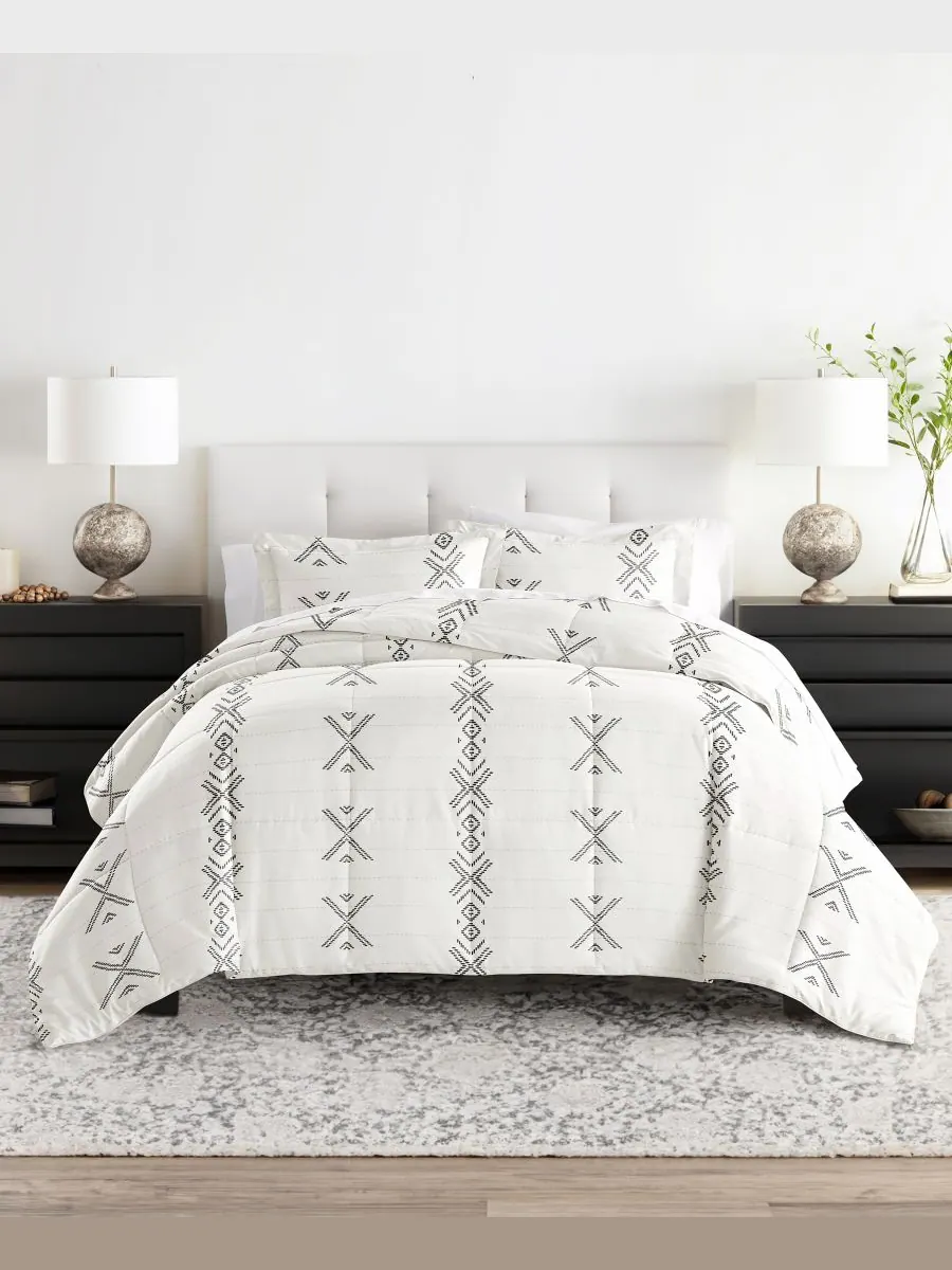 Ienjoy Home Комплект постельного белья Urban Stitch с узором, размер King/California King
