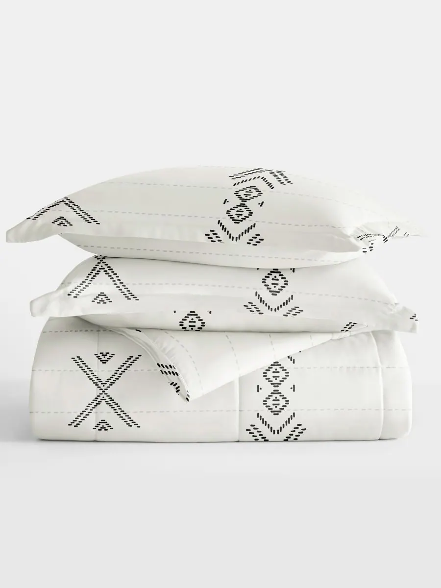 Ienjoy Home Комплект постельного белья Urban Stitch с узором, размер King/California King — изображение 4 из 5