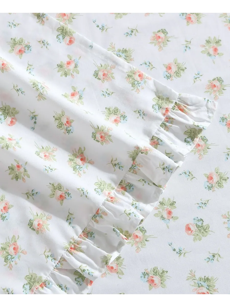 Комплект постельного белья из хлопкового перкаля (200 нитей на дюйм), 4 предмета, размер queen — изображение 4 из 7