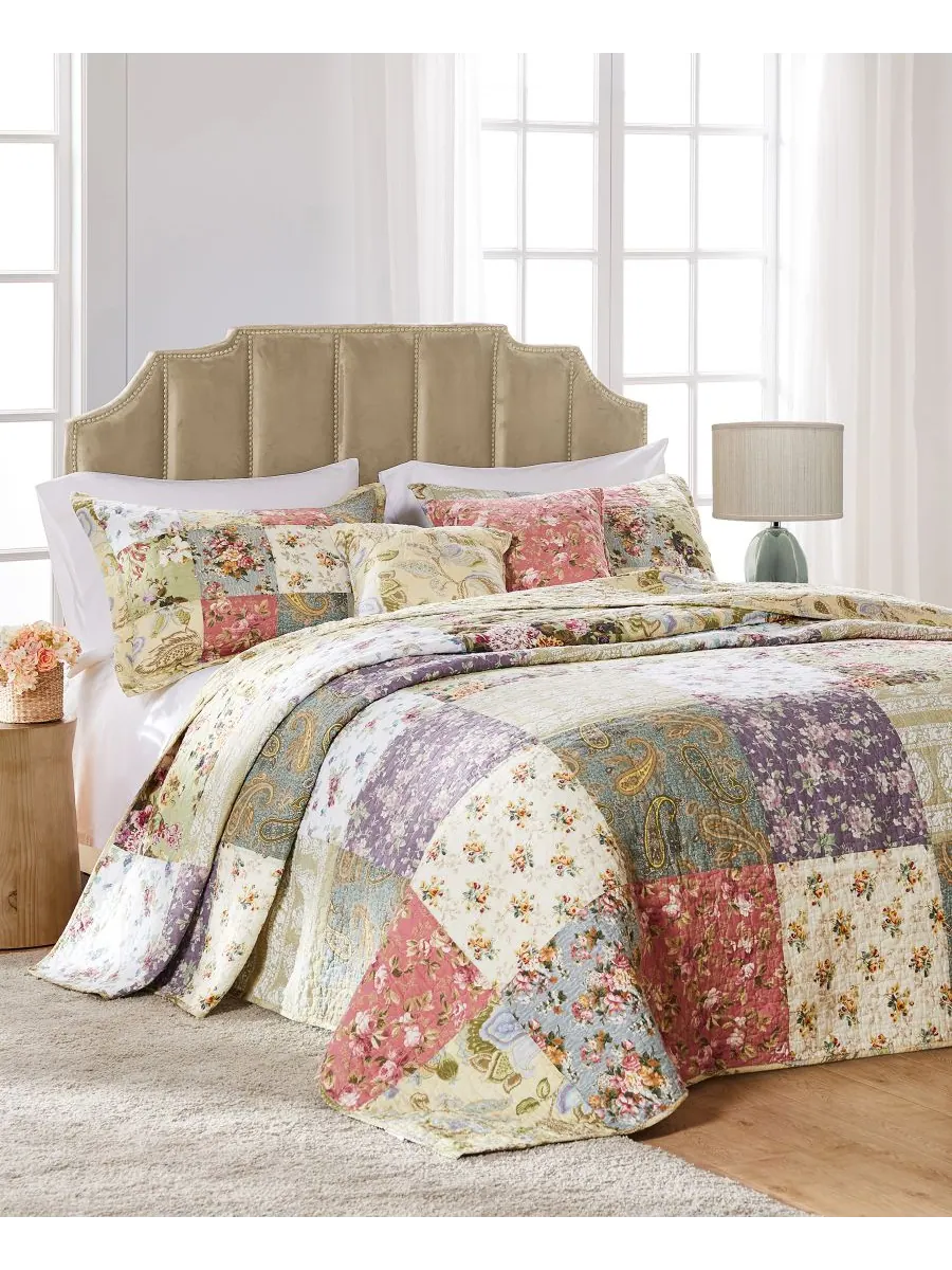 Greenland Home Fashions Комплект постельного белья Blooming Prairie Authentic Patchwork из 2