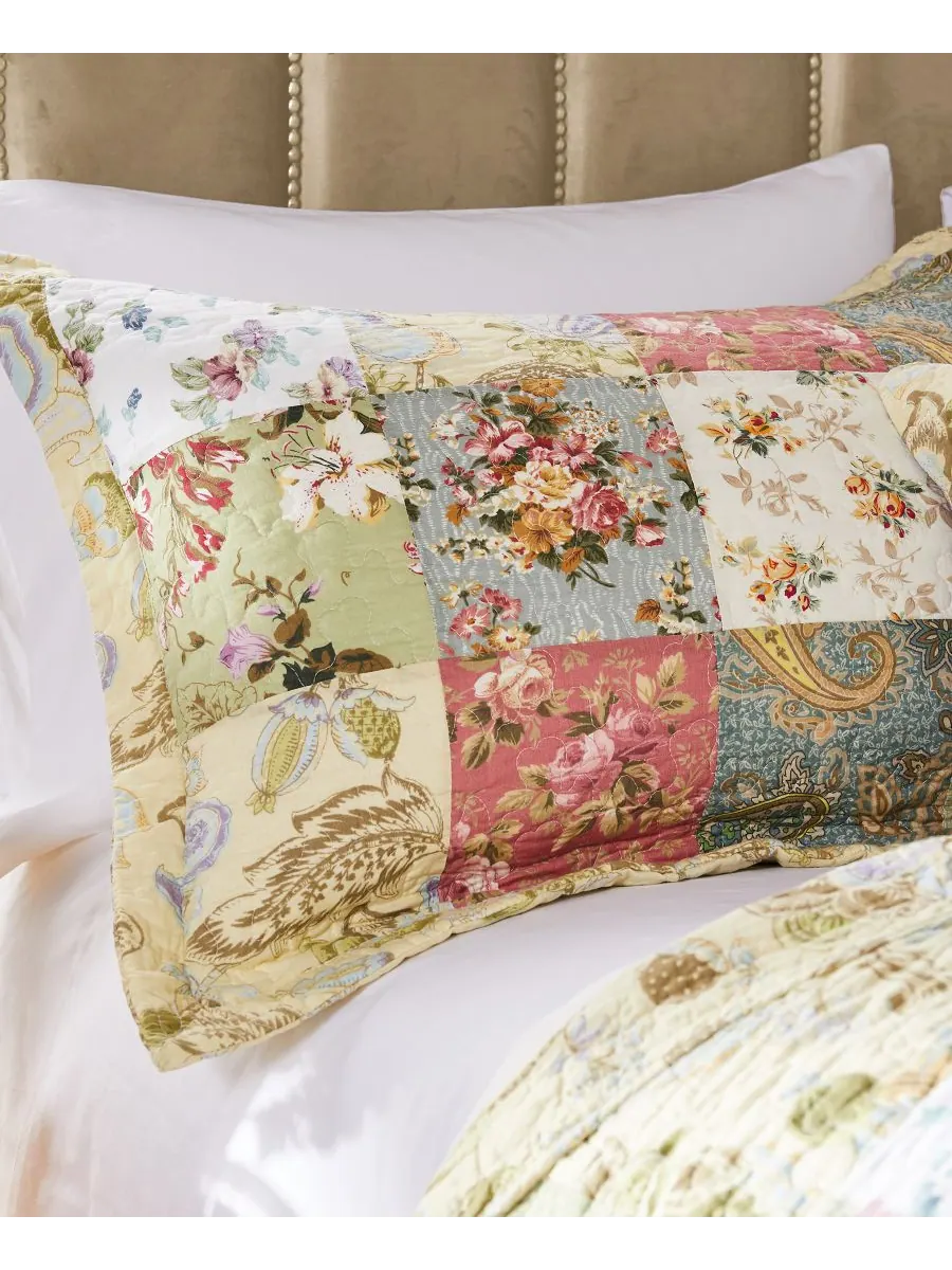 Greenland Home Fashions Комплект постельного белья Blooming Prairie Authentic Patchwork из 2 — изображение 3 из 4