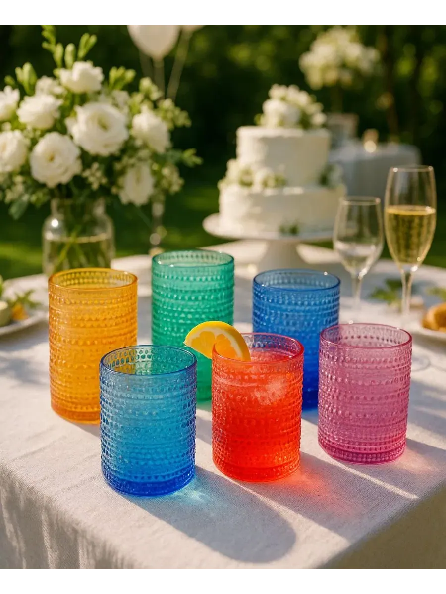 Набор стаканов хайбол Bright Hobnail, 6 шт The Wine Savant, Tropical Sorbet — изображение 4 из 4