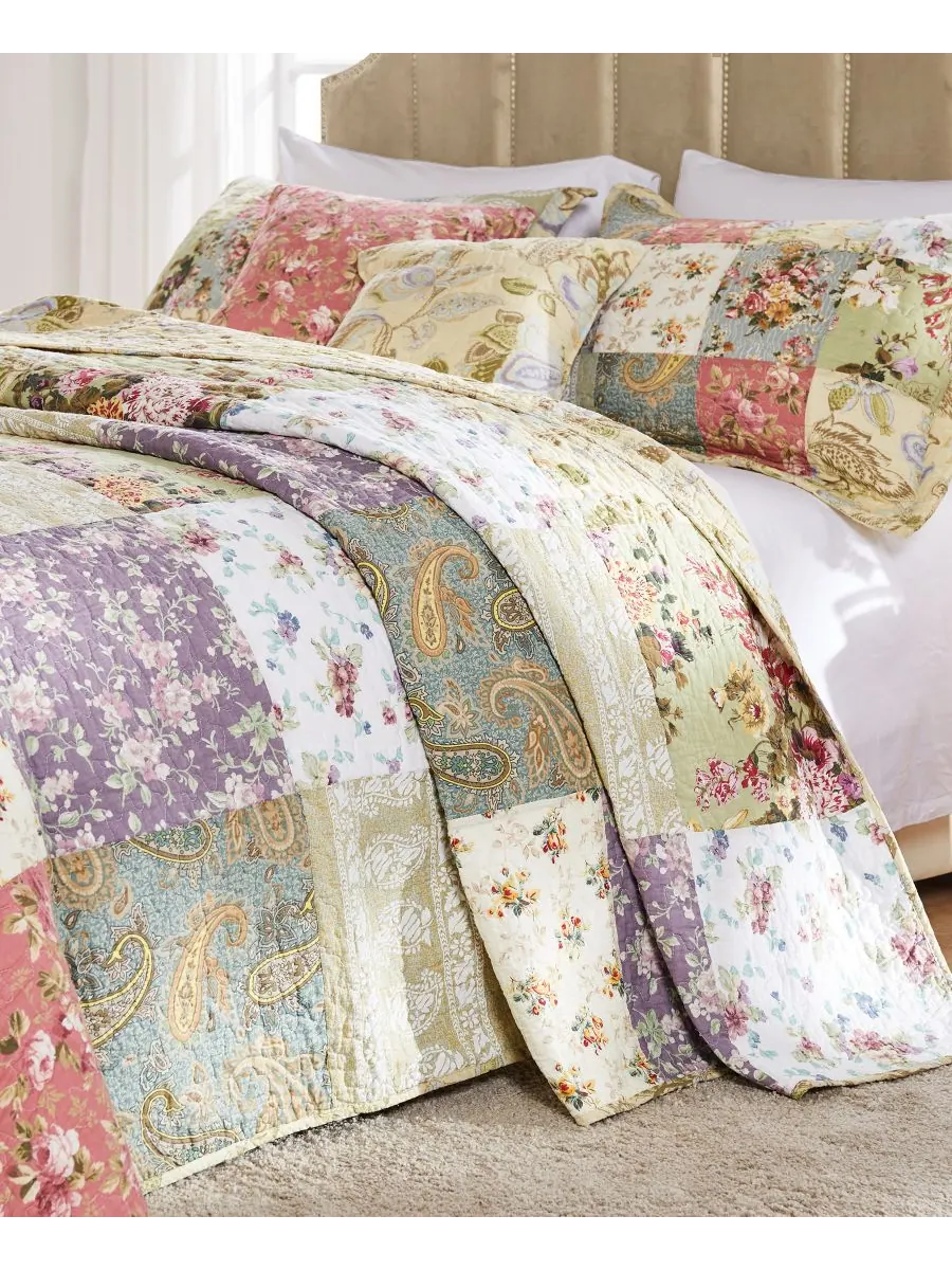 Greenland Home Fashions Комплект постельного белья Blooming Prairie Authentic Patchwork из 3 — изображение 2 из 4
