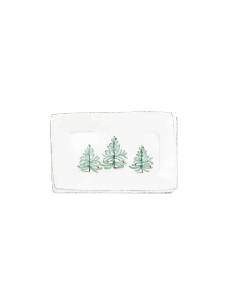 Поднос Lastra Holiday, маленький прямоугольный VIETRI, цвет handpainted — изображение 1 из 2